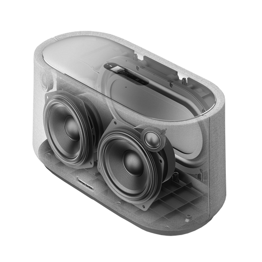 Harman Kardon Citation 500 - Grey - Large Tabletop Smart Home Loudspeaker System - Detailshot 4 image number null